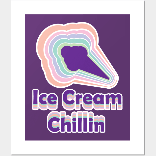 Ice Cream Chillin Girls and Women Wall Art by Jake, Chloe & Nate Co.